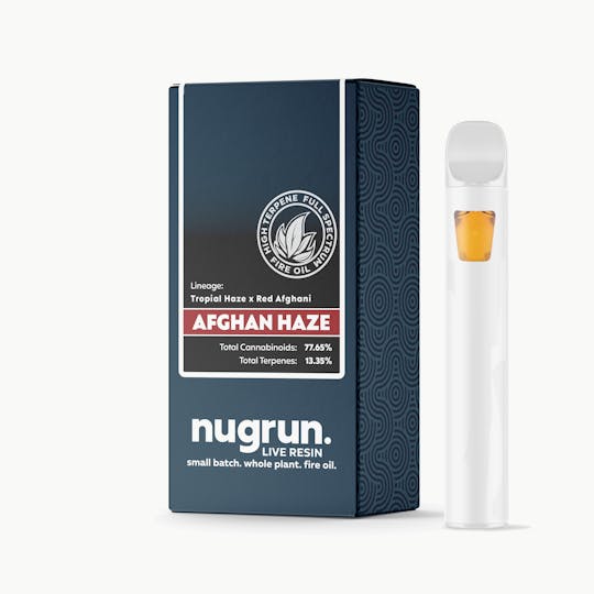 nugrun. - Live Resin 1G All-In-One | Afghan Haze - 1