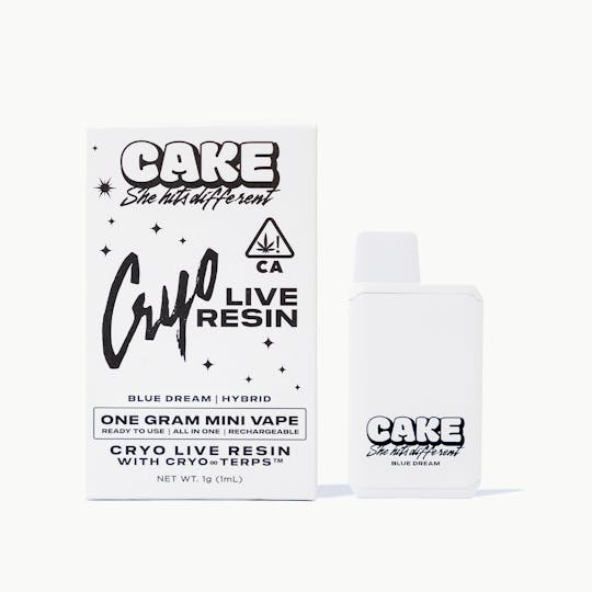 CAKE she hits different - Cryo Live Resin MINI - Blue Dream - Hybrid - 1g - 1