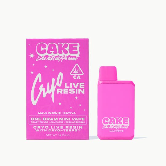 CAKE she hits different - Cryo Live Resin MINI - Maui Wowie - Hybrid - 1g - 1