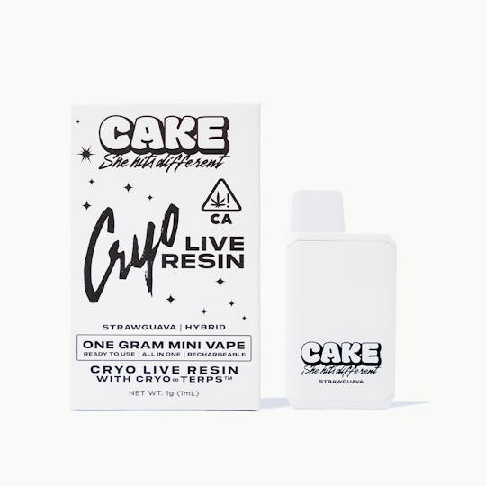 CAKE she hits different - Cryo Live Resin MINI - Strawguava - Hybrid - 1g - 1