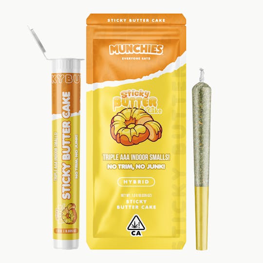 Munchies - Pre Roll 1G Sticky Butter Cake - 1