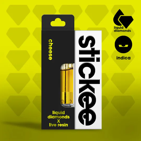 Stickee - STICKEE | Cheese | Diamonds + Live Resin Cartridge | 1G - 1