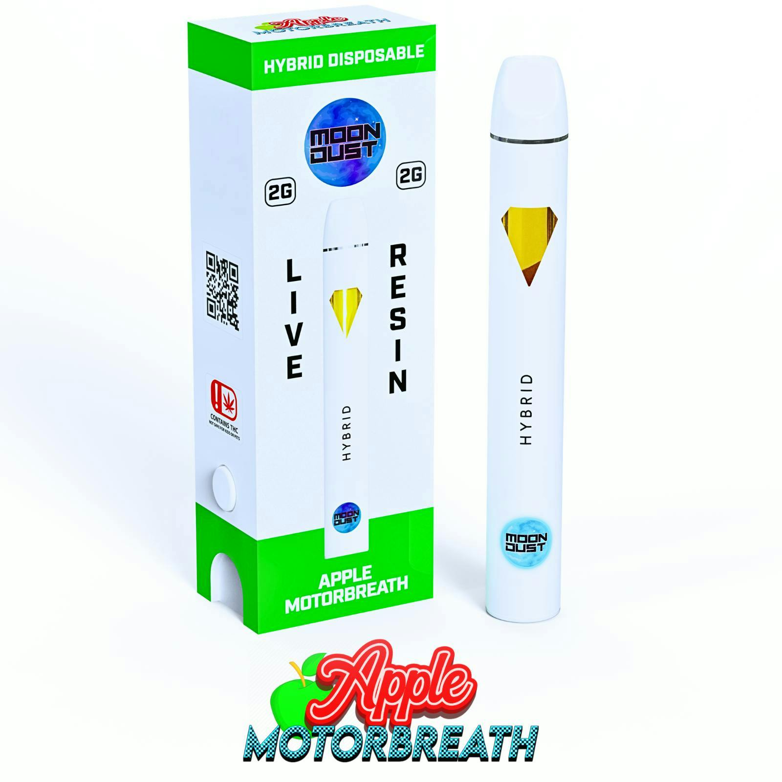 MOON DUST - Moon Dust | Apple Motorbreath | Live Resin Disposable | 2g - 1