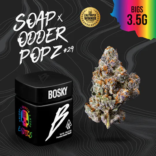 Bosky Genetics - BOSKY | Soap x Odder Popz #29 | Big Buds | Exotics | 3.5g - 1