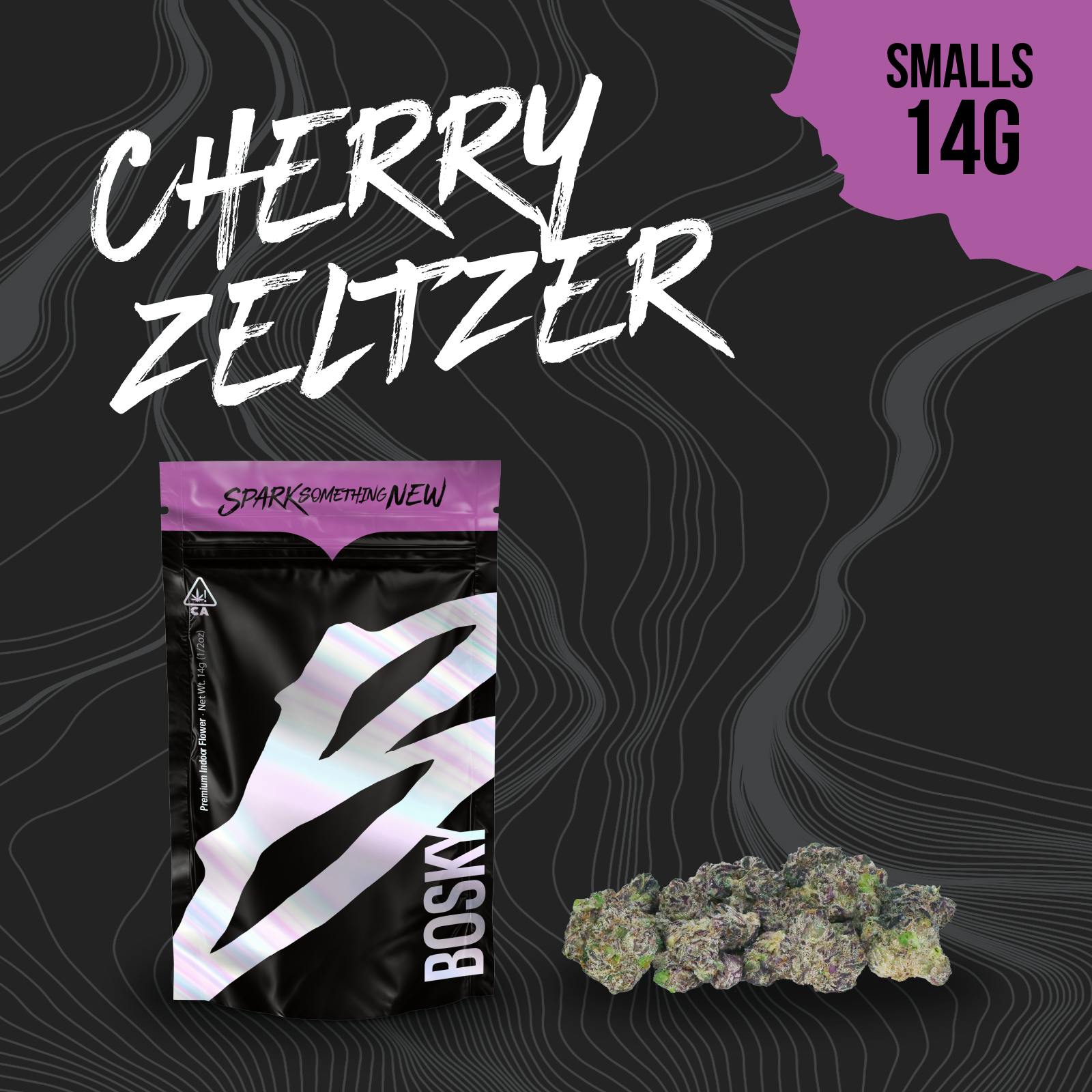 Bosky Genetics - BOSKY | Cherry Zeltzer | Small Buds | Purps | 14g - 1