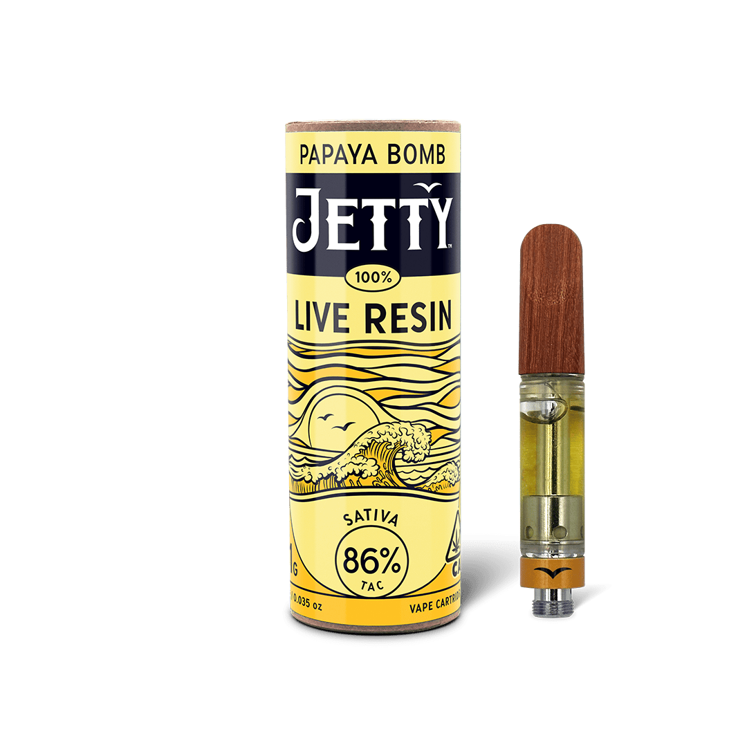 Jetty Extracts - Papaya Bomb | Live Resin Cartridge | 1g - 1