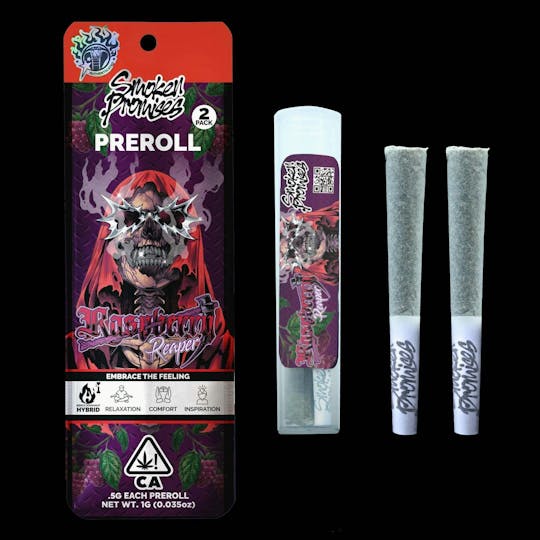Smoken Promises - Raspberry Reaper | Pre Roll Pack | 1g (2 x 0.5g) - 1