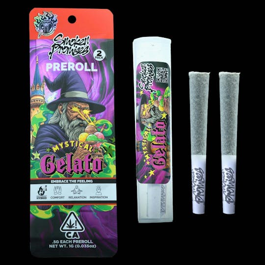 Smoken Promises - Mystical Gelato | Pre Roll Pack | 1g (2 x 0.5g) - 1