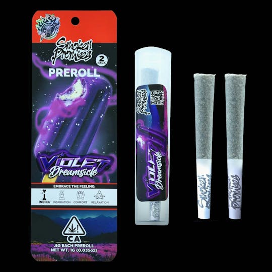 Smoken Promises - Violet Dreamsicle | Pre Roll Pack | 1g (2 x 0.5g) - 1