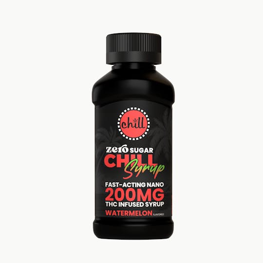 Chill Medicated - Watermelon | ZERO Sugar 200mg THC Syrup | Chill Medicated | REC - 1