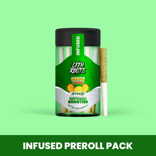 City Roots - Mango Tango (Hybrid) 5pk Infused Shorties Prerolls 2.5g - 1