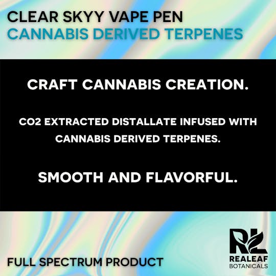 Realeaf Botanicals - Clear Skyy Vape Cartridge 2.0g - 1