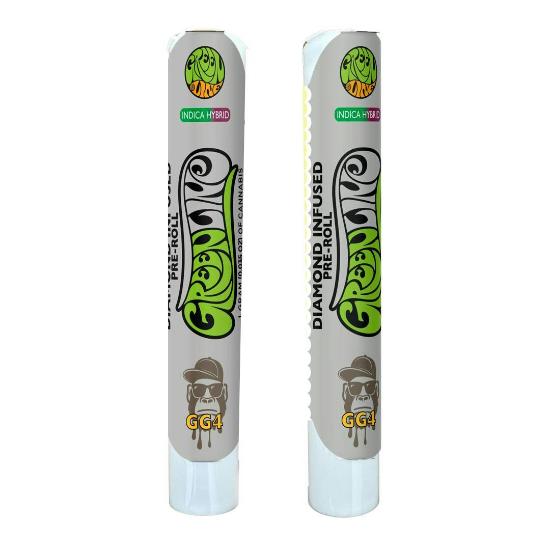 Greenline - GG4 - Diamond Infused - Indoor Flower Pre-Roll - Indica Hybrid - 1g - 1