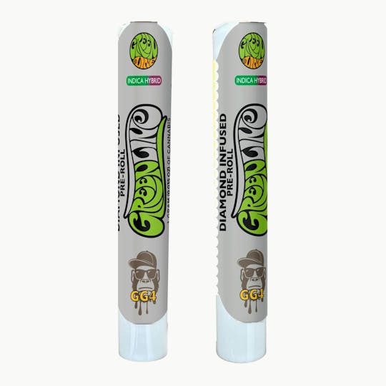 Greenline - GG4 - Diamond Infused - Indoor Flower Pre-Roll - Indica Hybrid - 1g - 1