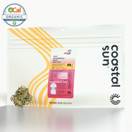Coastal Sun - Sour Strawberry Sungrown Flower 28g - 1