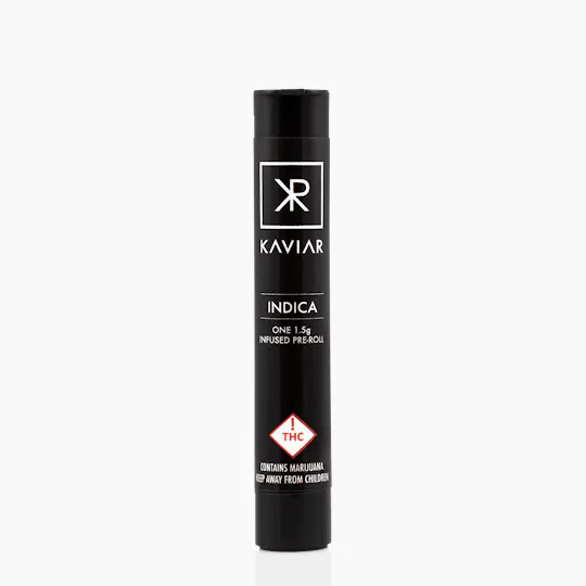 Curio Wellness - Missouri - Kaviar x Curio Wellness - Missouri | Indica Infused Pre-Roll | 1.5g - 1