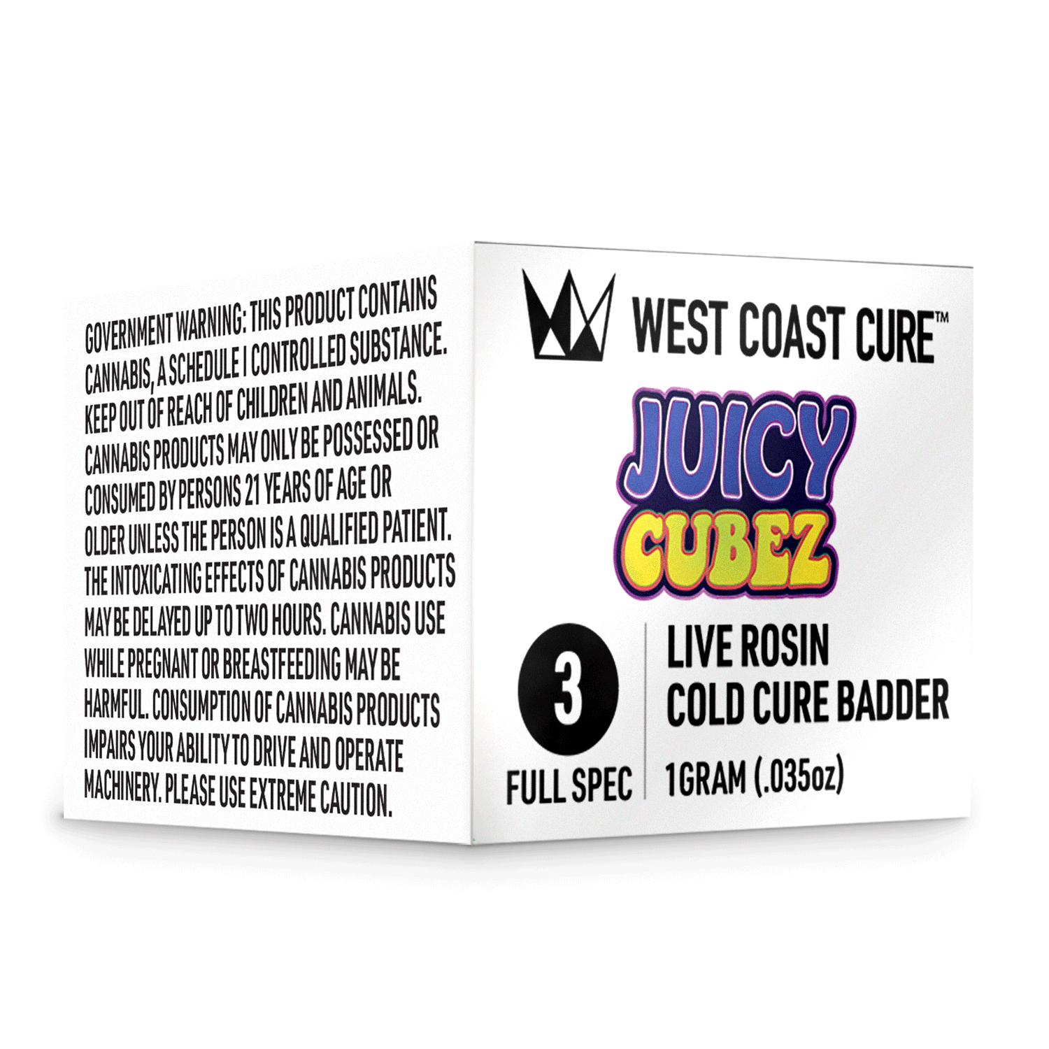 West Coast Cure - Juicy Cubez Cold Cure Rosin - T3 - 1