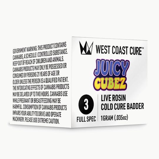 West Coast Cure - Juicy Cubez Cold Cure Rosin - T3 - 1