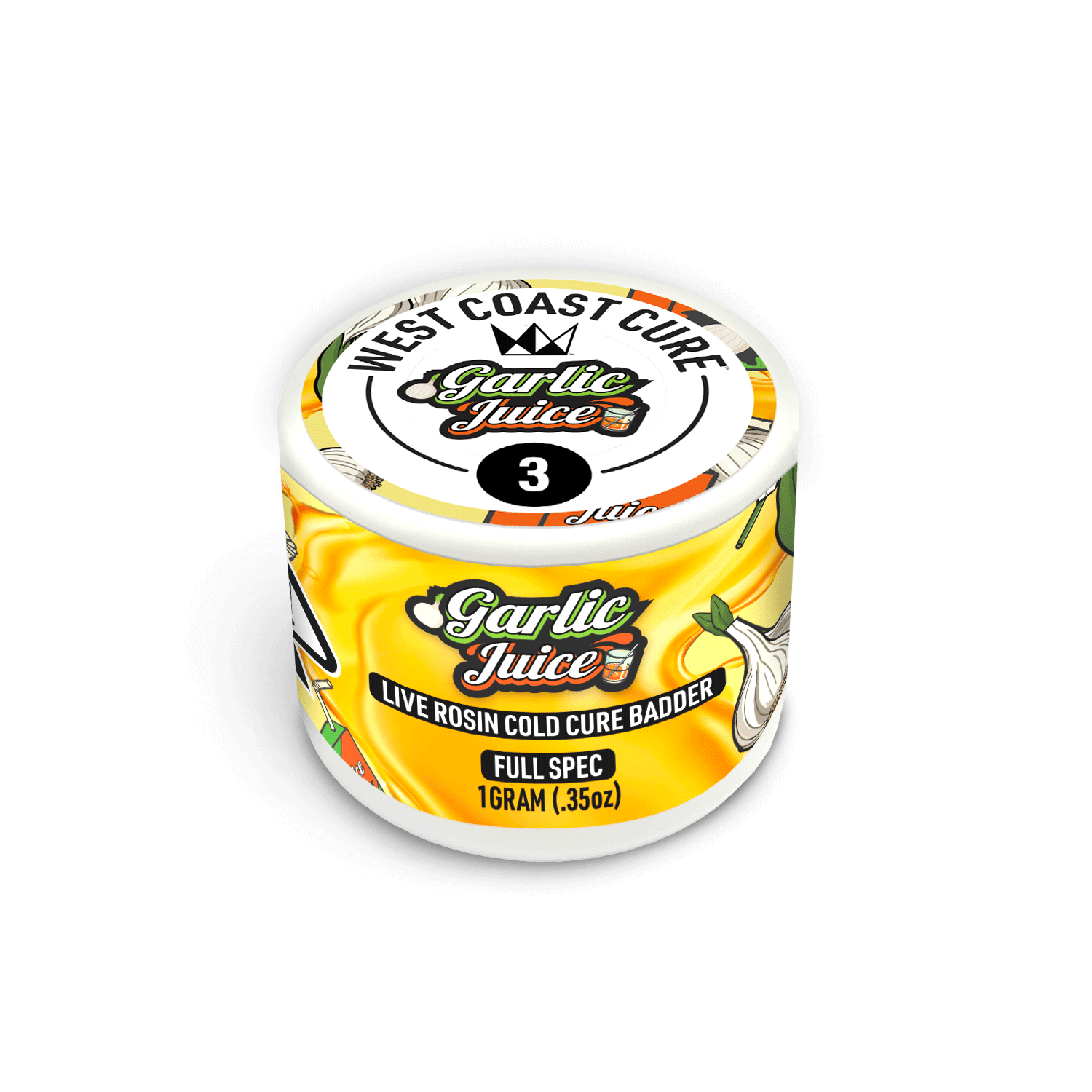West Coast Cure - Garlic Juice Live Rosin Cold Cure Badder - T3 - 1