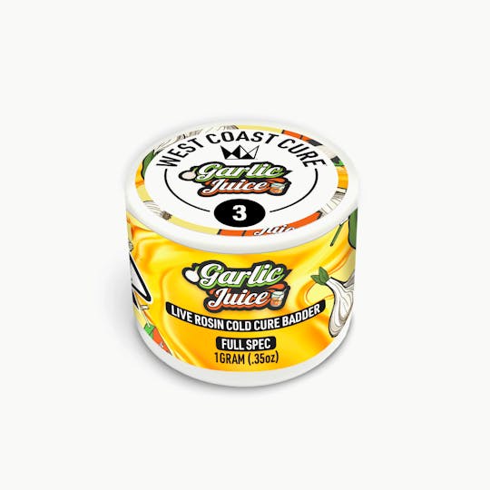 West Coast Cure - Garlic Juice Live Rosin Cold Cure Badder - T3 - 1