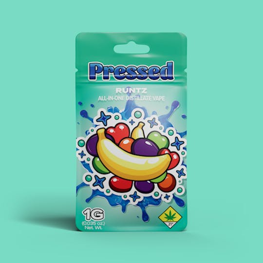 Pressed by Prismatic - Runtz All-in-One Disposable Vape 1g - 1