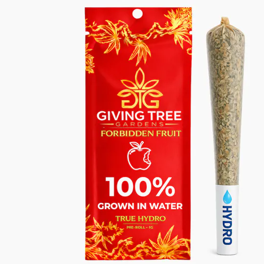 Giving Tree Gardens - Forbidden Fruit – 1G Pre-Roll | 100% WATER GROWN • TRUE HYDRO - 1