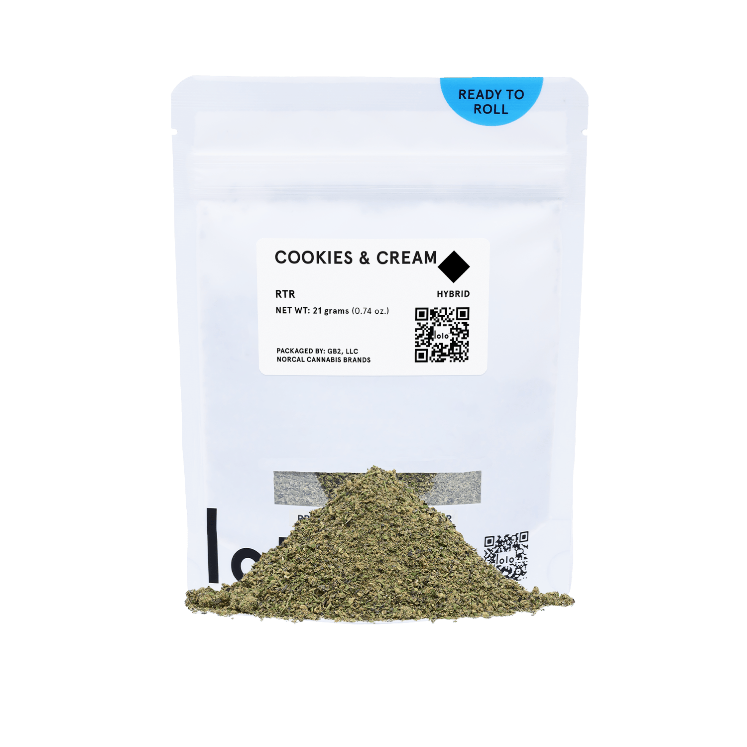 lolo - lolo | Cookies & Cream | Indoor Ready To Roll | 21g - 1
