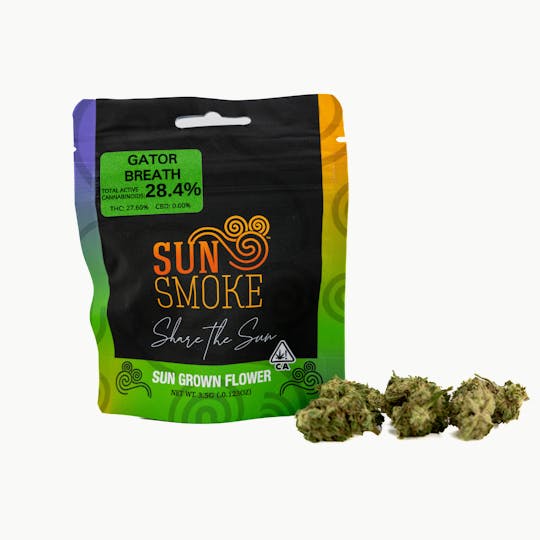 SunSmoke - SunSmoke 3.5g Flower - Gator Breath (H) - 1