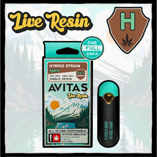 Avitas - Carbon Fiber Live Resin All in One 1g - 1
