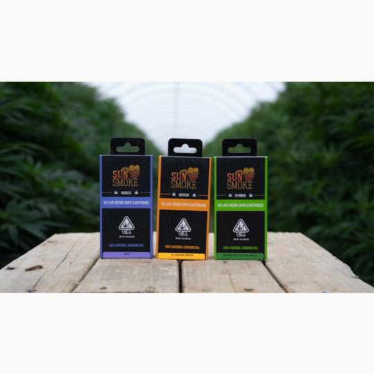 SunSmoke - SunSmoke 1g Live Resin Vape Banana Peach - 1