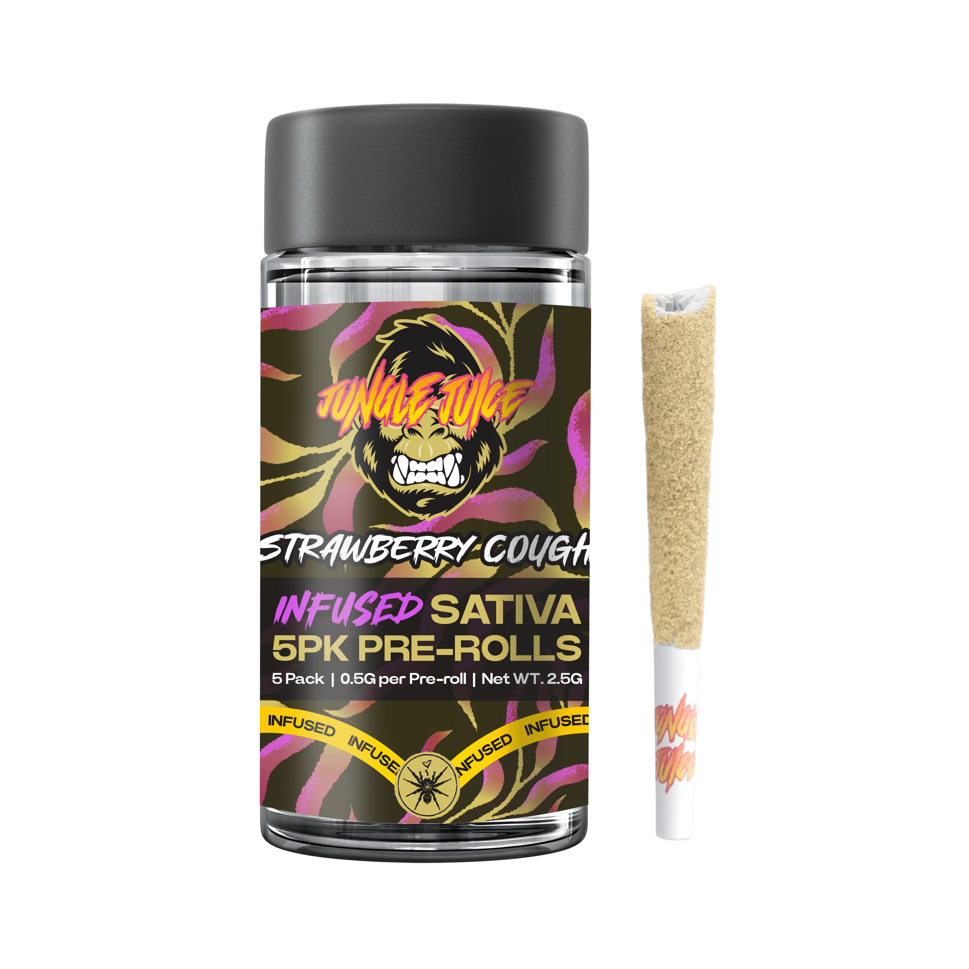 Jungle Juice - Jungle Juice | Strawberry Cough | Mini | 0.5g | 5pk - 1