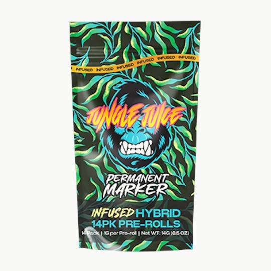 Jungle Juice - Jungle Juice - Permanent Marker - 14 pk (1g) Infused Pre-Rolls - 1