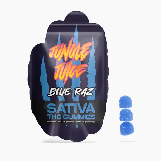 Jungle Juice - Jungle Juice | Blue Raz | Gummies | 200mg - 1
