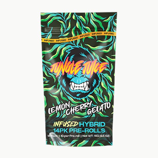 Jungle Juice - Jungle Juice - Lemon Cherry Gelato - 14 pk (1g) Infused Pre-Rolls - 1