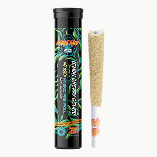 Jungle Juice - Jungle Juice - Lemon Cherry Gelato - 1g Infused Pre-Roll - 1