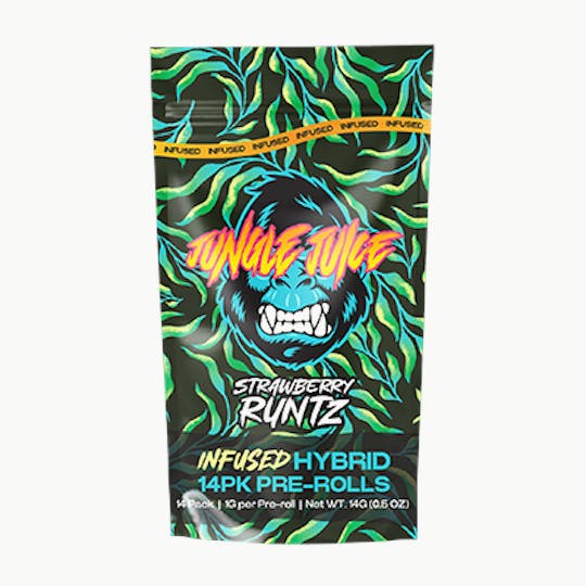 Jungle Juice - Jungle Juice - Strawberry Runtz - 14 pk (1g) Infused Pre-Rolls - 1