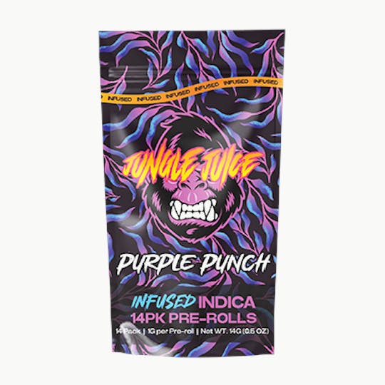 Jungle Juice - Jungle Juice - Purple Punch - 14 pk (1g) Infused Pre-Rolls - 1