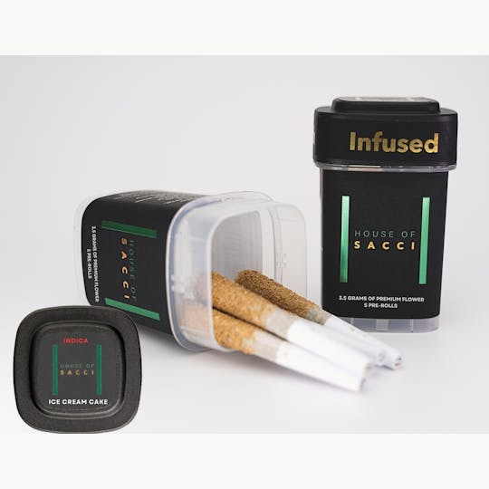 House of Sacci - ICE CREAM CAKE 3X INFUSED PRE ROLLS 3.5 GRAMS - 1