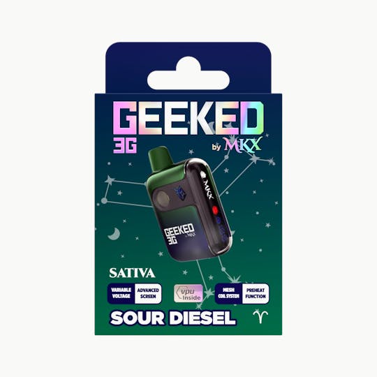 MKX Oil Co - Geeked 3G Disposable by MKX | Sour Diesel - 1
