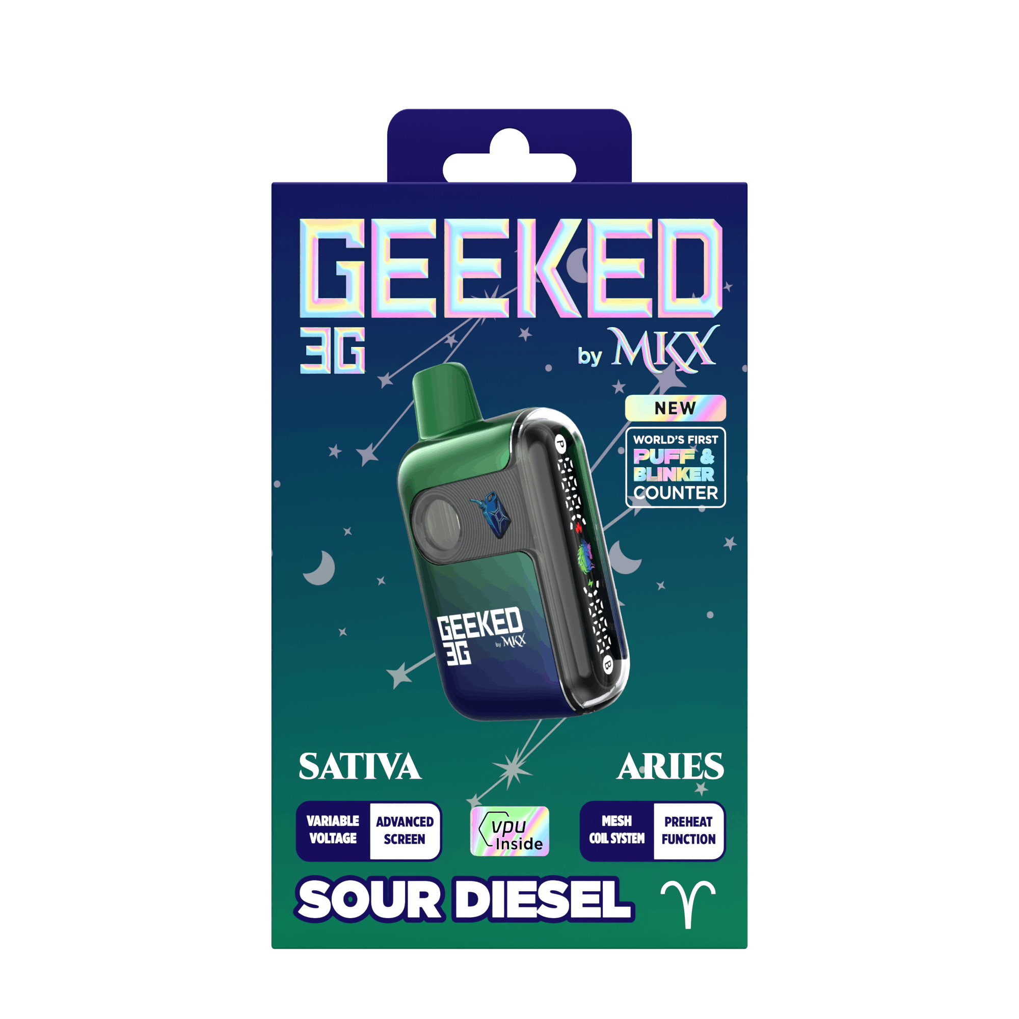 MKX Oil Co - Geeked 3G Disposable by MKX | Sour Diesel - 1