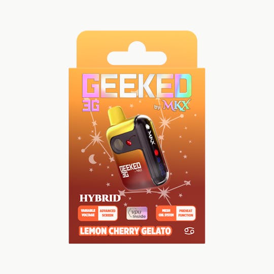 MKX Oil Co - Geeked 3G Disposable by MKX | Lemon Cherry Gelato - 1