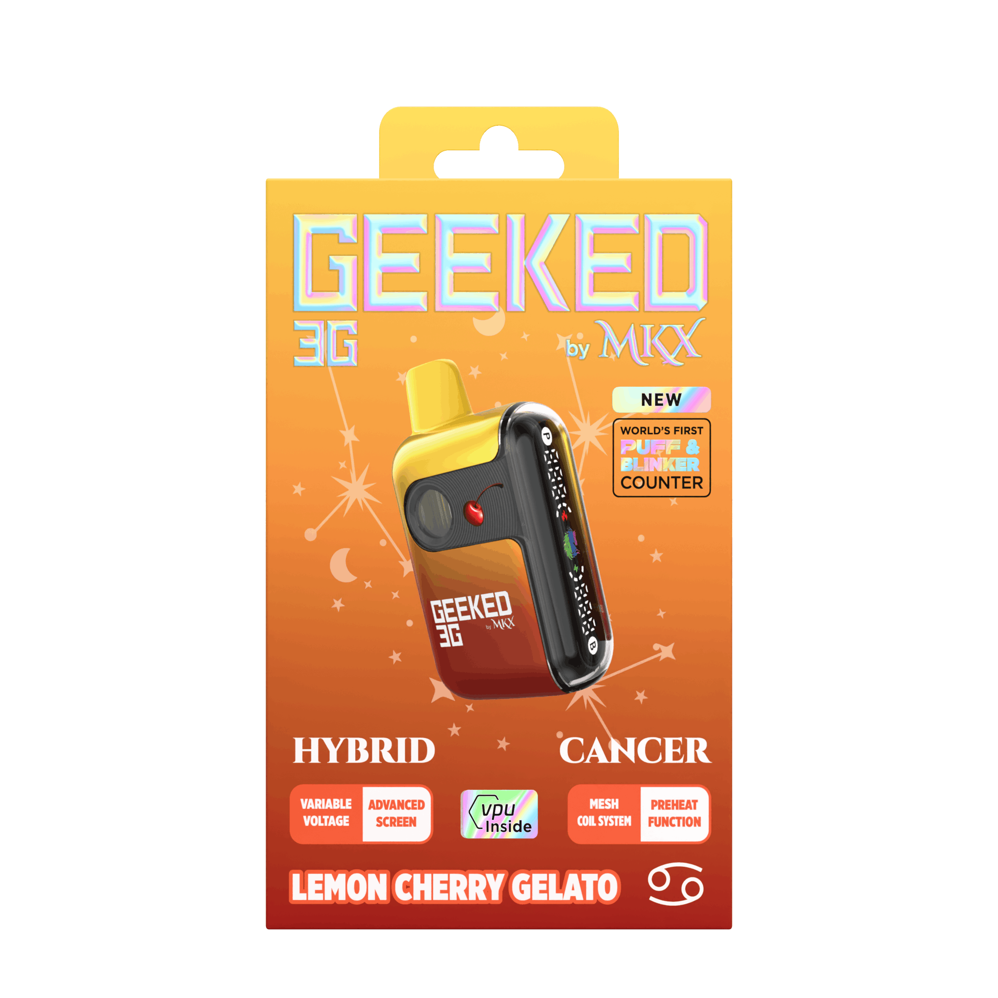 MKX Oil Co - Geeked 3G Disposable by MKX | Lemon Cherry Gelato - 1