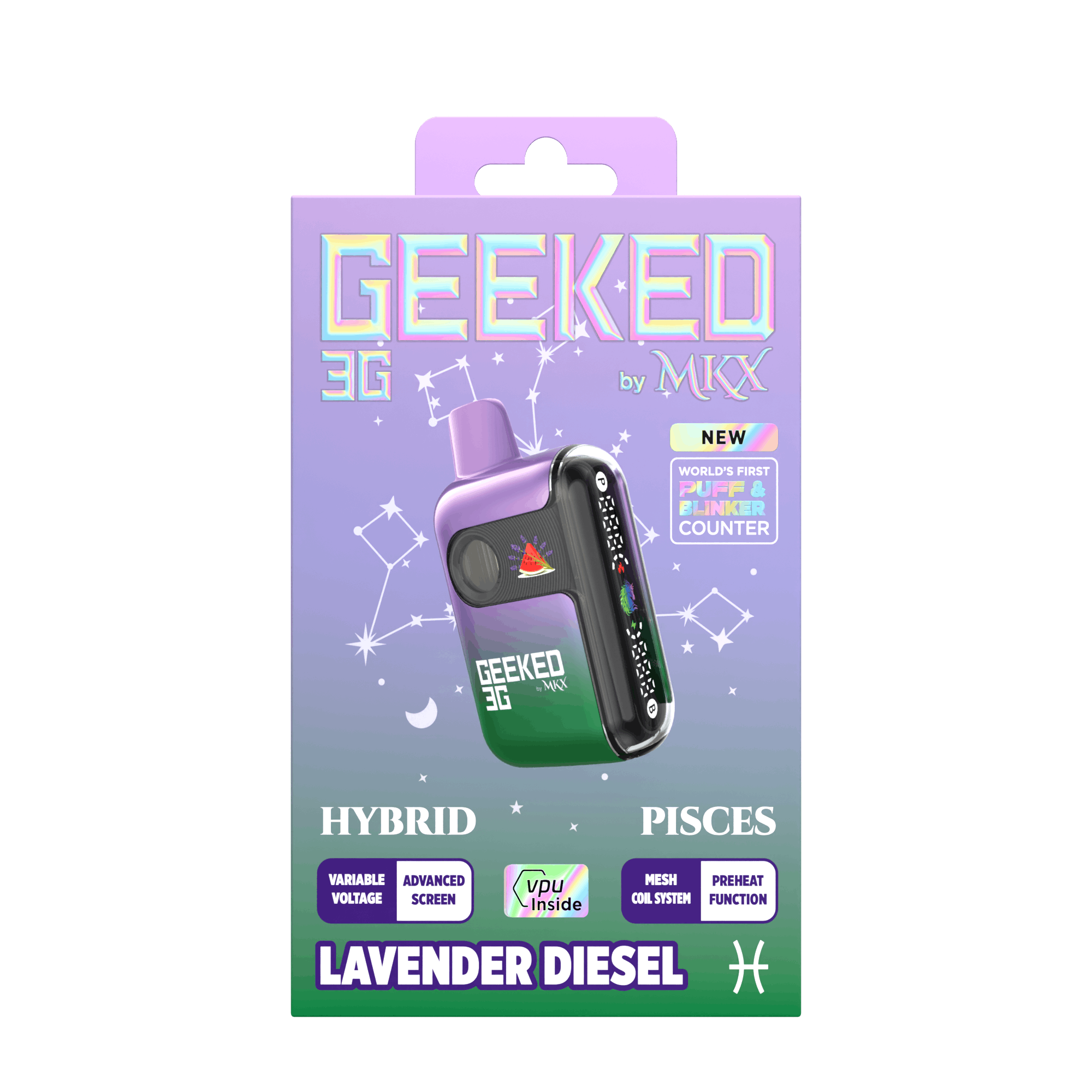 MKX Oil Co - Geeked 3G Disposable by MKX | Lavender Diesel - 1