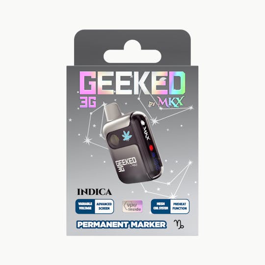 MKX Oil Co - Geeked 3G Disposable by MKX | Permanent Marker - 1