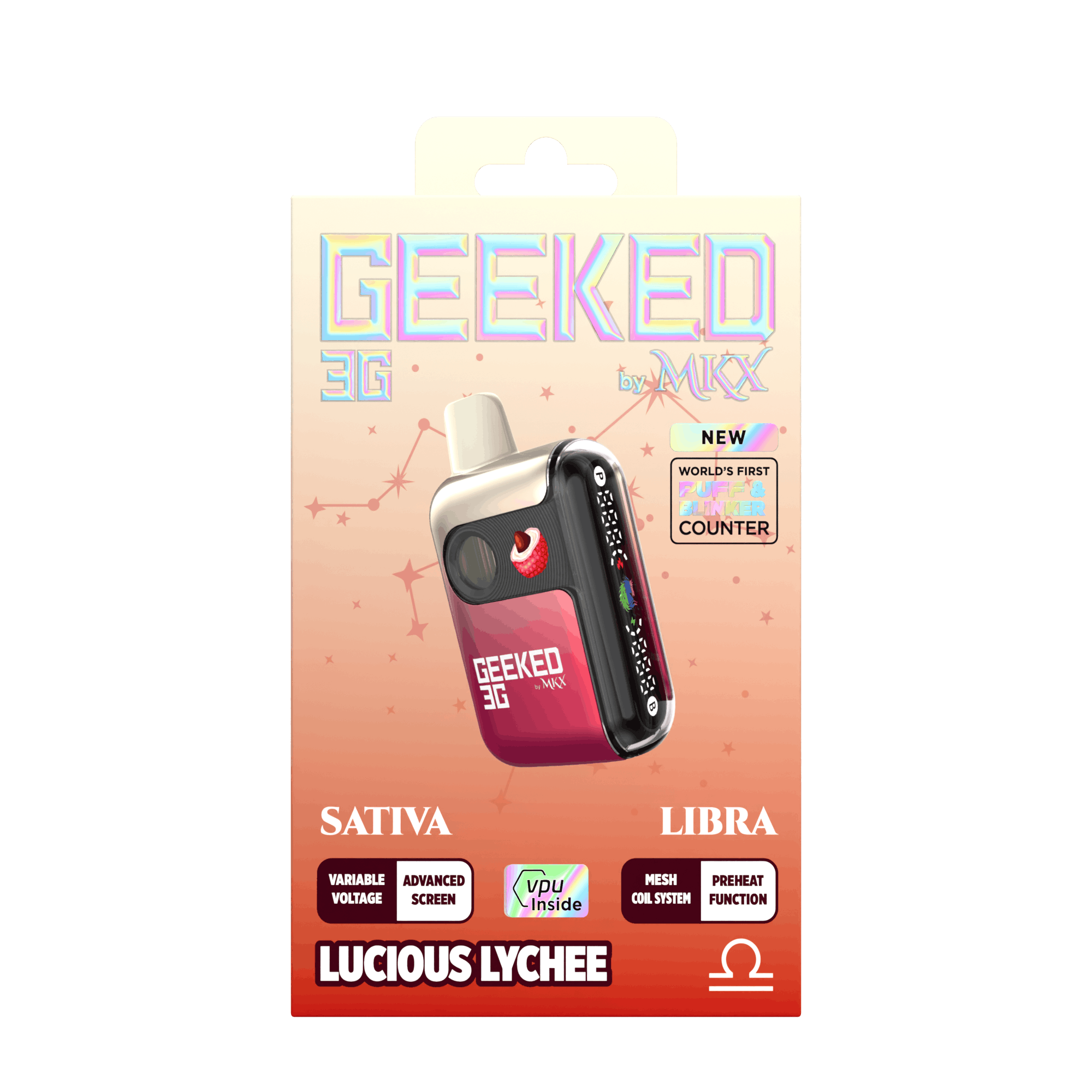 MKX Oil Co - Geeked 3G Disposable by MKX | Lucious Lychee - 1