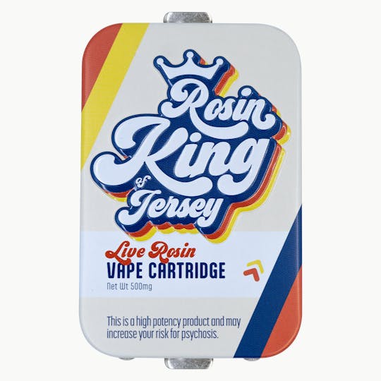 Rosin King of Jersey - Live Rosin Vape Cartridge (500mg Cartridge) - Turtle Taffy - 1