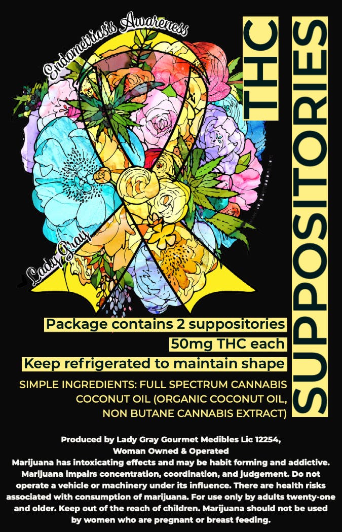 Lady Gray Gourmet Medibles - Lady Gray - THC Suppositories - 1