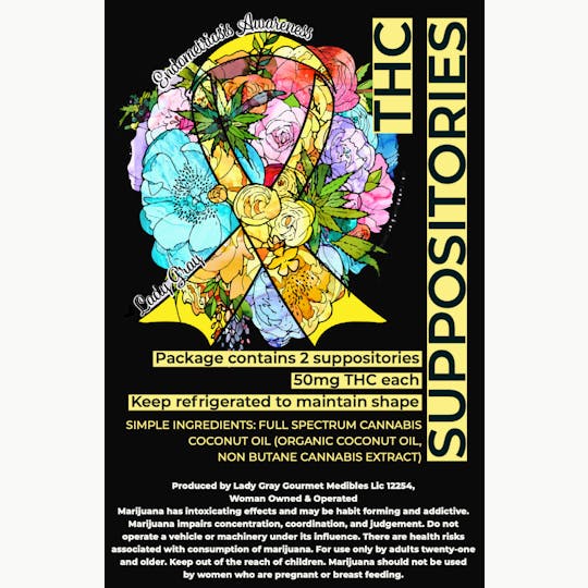 Lady Gray Gourmet Medibles - Lady Gray - THC Suppositories - 1