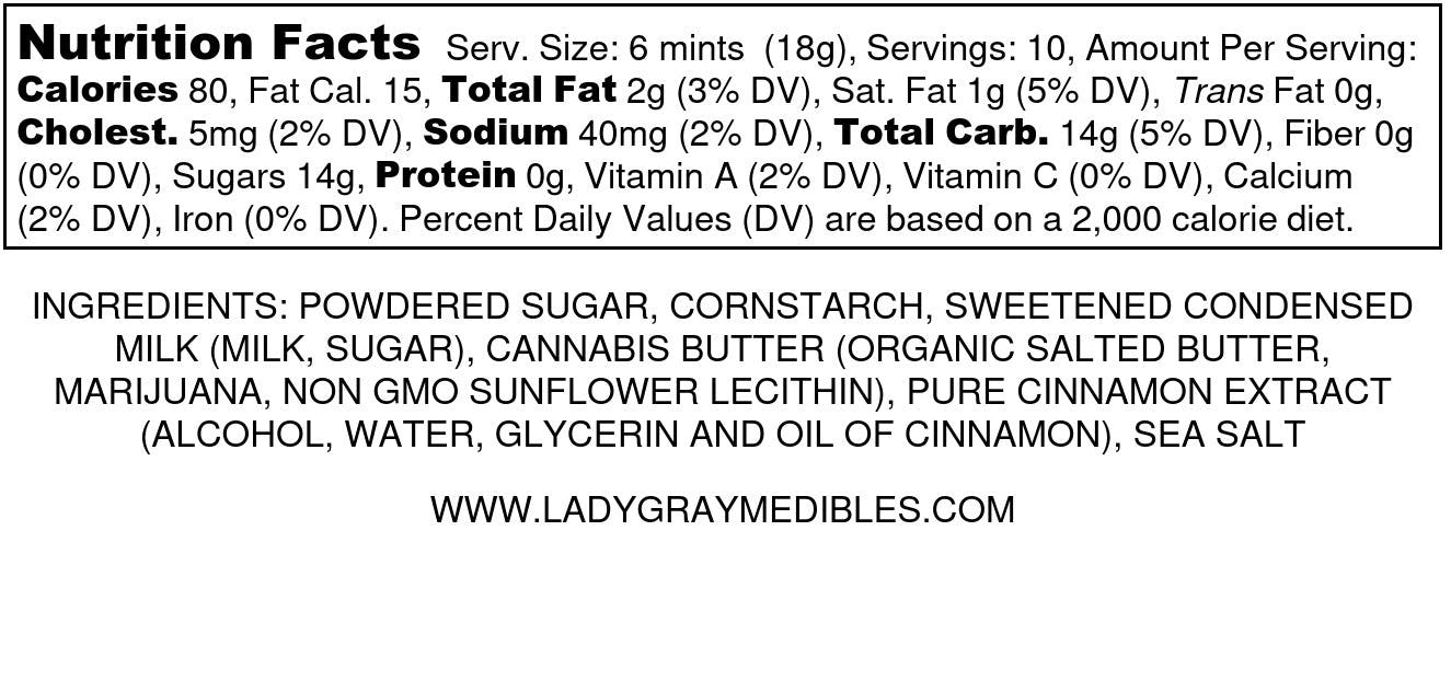 Lady Gray Gourmet Medibles - Lady Gray - Medibles - Cinnamon Roll Buttermints - 1