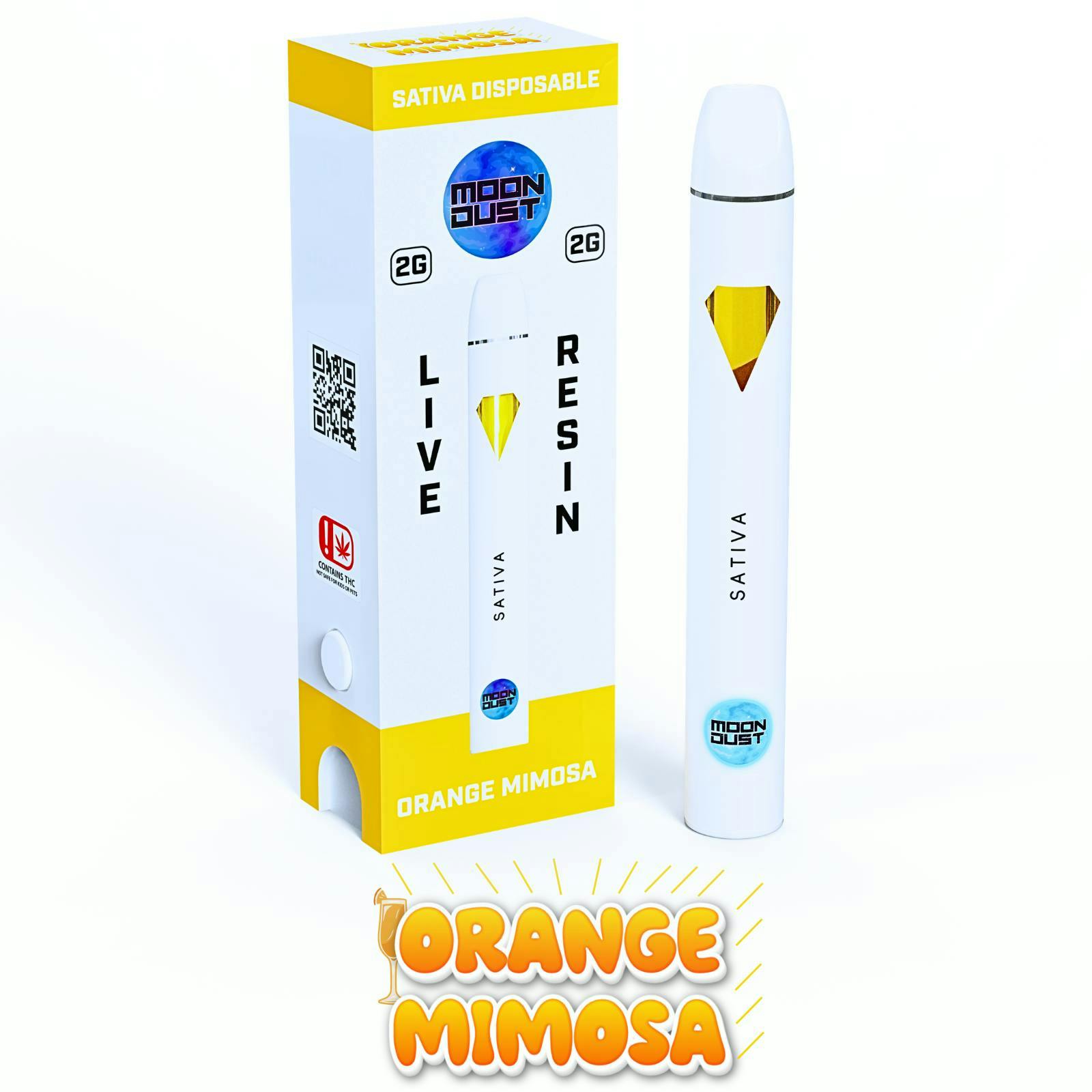 MOON DUST - Moon Dust | Orange Mimosa | Live Resin Disposable | 2g - 1